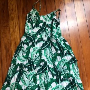 Cute flowy palm leaves dress